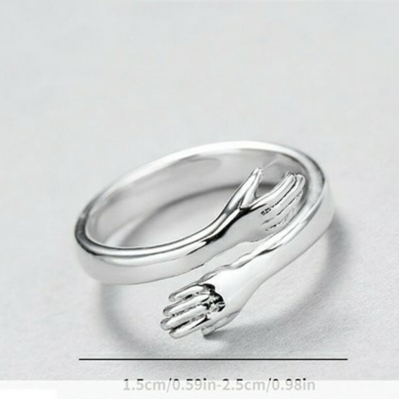 Love Hug Hands Open Ring - Picture 3 of 4